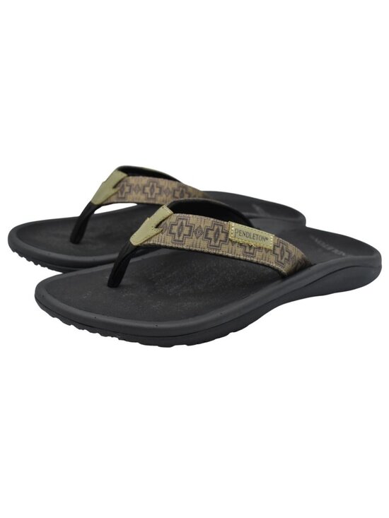 Pendleton Mens Size 9 Harding Thong Olive Flip Flops Sandals Shoes main image 13